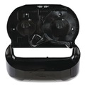 Toilet Tissue Dispensers | Boardwalk R3670BKBW 13 in. x 6.75 in. x 8.75 in. Standard Twin Toilet Tissue Dispenser - Black image number 4