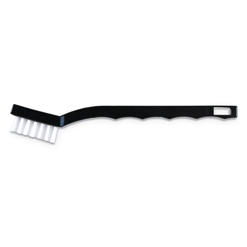 Brushes | Carlisle 4067400 Flo-Pac 7 in. Utility Toothbrush Style Maintenance Brush with Nylon Bristles - Black (1-Dozen) image number 0