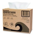 Cleaning Cloths & Wipes | Boardwalk 3284 1-Ply 9.75 in. x 16.25 in. DRC Wipers - White (100/Box, 8 Boxes/Carton) image number 1
