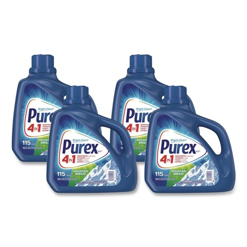 Laundry Detergents | Purex DIA 05016 150 oz. Bottle Liquid Laundry Detergent - Mountain Breeze (4/Carton) image number 0