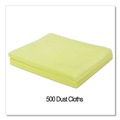 Dusting Wipes | Boardwalk BWK-DSMFPY 18 in. x 24 in. Dust Cloths - Yellow (50/Bag, 10 Bags/Carton) image number 5