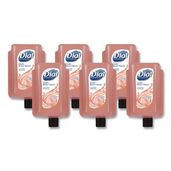 Dial Professional 17000 16304 15 oz Hair and Body Wash Refill for Versa Dispenser - Neutral Scent (6/Carton)