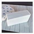 Perforated Roll & Hand Towels | Boardwalk BWK6204 1-Ply 9 in. x 9.5 in. Structured Multifold Towels - White (16/Carton) image number 4