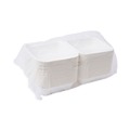 Food Containers & Lids | Eco-Products EP-HC6 6 in. x 6 in. x 3 in. Bagasse Hinged Sugarcane Clamshell Containers - White (500/Carton) image number 3