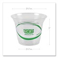 Cups | Eco-Products EP-CC9S-GS 9 oz. GreenStripe Renewable and Compostable Cold Cups - Clear (1000/Carton) image number 3