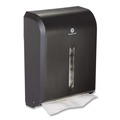 Towel Dispensers | Georgia Pacific Professional 56650A 12.3 in. x 6 in. x 15.5 in. Dispenser for Combi-fold C-Fold/Multifold/BigFold Towels - Black image number 2