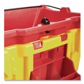 Buckets & Wringers | Rubbermaid Commercial 2064907 WaveBrake 2.0 18 Quart Plastic Dirty Water Bucket - Red image number 4