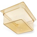 Food Storage Containers & Lids | Carlisle 10422B13 10.38 in. x 12.75 in. x 6 in. 8.7 qt StorPlus High Heat Plastic Food Pan - Amber image number 1