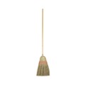 Brooms | Boardwalk BWK926YEA Yucca/Corn Fiber Bristles 55.5 in. Overall Length Parlor Broom - Natural image number 0