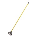 Handles & Braces | Carlisle 4166404 1 in. Diameter x 60 in. Sparta Spectrum Quik-Release Fiberglass Mop Handle - Yellow image number 0