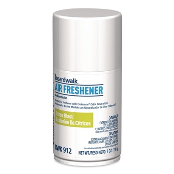 Boardwalk 1000003940 7 oz. Aerosol Can Metered Air Freshener Refill - Citrus (6/Carton)
