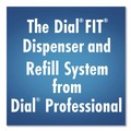 Soap Dispensers | Dial Professional 16656 FIT 4 in. x 5.13 in. x 10.5 in. 1.2 Liter Universal Manual Dispenser - Ivory (3/Carton) image number 8