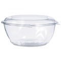 Food Storage Containers & Lids | Dart CTR64BD 64 oz. 8.9 in. Diameter x 4 in. Plastic Tamper-Resistant Tamper-Evident Bowls with Dome Lid - Clear (100/Carton) image number 0