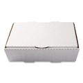 Food Containers & Lids | AmerCareRoyal CCBHP13113 10.88 in. x 13 in. x 3 in. Paper Catering Boxes - White (50/Carton) image number 1