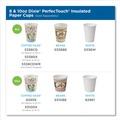 Cups | Dixie 5310DX PerfecTouch 10 oz.Paper Hot Cups - Coffee Haze Design (25/Sleeve, 20 Sleeves/Carton) image number 3