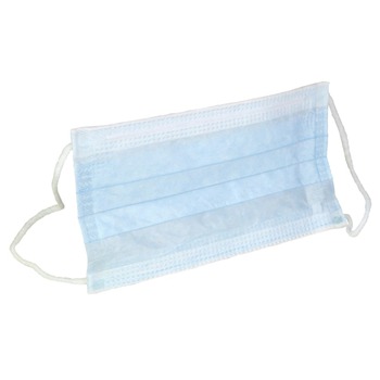 FACE MASKS | Ansell KCC 62692 M5 Pleat Style Face Mask With Earloops - Regular, Blue(10 Bags/Carton)
