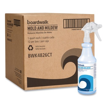 DISINFECTING AND CLEANING SOLUTIONS | Boardwalk 038600-12ESSN 32 oz. Bottle Mold and Mildew - Floral Scent (12/Carton)