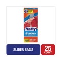 Resealable Bags | Hefty 00R88073 10.56 in. x 11 in. 1 Gallon Slider Stand and Fill Freezer Storage Bags - Clear (25/Box) image number 4