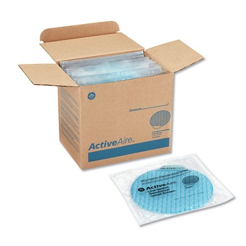 TOILET AND URINAL DEODORIZERS | Georgia Pacific Professional 48260 ActiveAire Deodorizer Urinal Screen with Side Tab - Coastal Breeze Scent, Blue (12/Carton)
