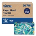 Cleaning Cloths & Wipes | Kleenex 01701 9 in. x 10.5 in. 1-Ply Cloth Hand Towels - White (120/Box) image number 9