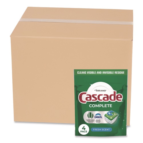 Dishwashing Detergents | Cascade 80818933 Complete ActionPacs - Fresh Scent (30/Carton) image number 0