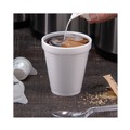 Cups | Dart 8J8 8 oz. Foam Drink Cups - White (25/Pack) image number 2