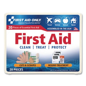 First Aid Only FAO-110 4.75 x 3 All-Purpose First Aid Kit (21/Kit)