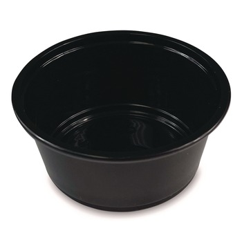 Boardwalk BWKPRTN325BL 3.25 oz. Polypropylene Souffle/Portion Cups - Black (2500/Carton)