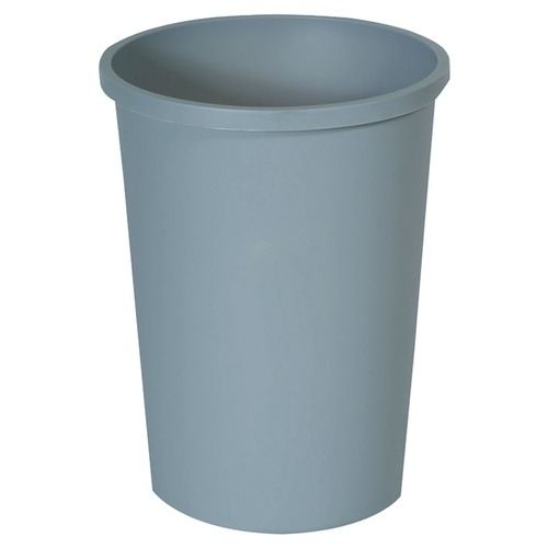 Indoor Waste Receptacles | Rubbermaid Commercial FG294700GRAY Untouchable 11-Gallon Plastic Round Waste Receptacle - Gray image number 0