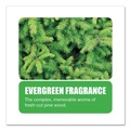 Toilet & Urinal Deodorizers | Big D Industries 66000 Extra Duty Urinal Screen with Non-Para Block Evergreen with Enzymes Scent - White (1 Dozen) image number 3