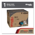 Perforated Roll & Hand Towels | WypAll 41044 11.1 in. x 16.8 in. BRAG Box HYDROKNIT X80 Cloths - White (160/Carton) image number 1