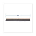 Brooms | Boardwalk BWK20436 3 in. Flagged Polypropylene Bristles 36 in. Brush Floor Brush Head - Gray image number 2