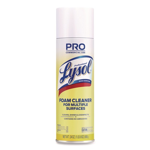 Disinfecting & Cleaning Solutions | Professional LYSOL Brand 36241-02775 24 oz Disinfectant Foam Cleaner Aerosol Spray image number 0