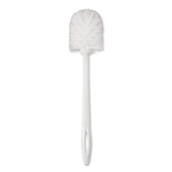 Rubbermaid Commercial FG631000WHT 10 in. Handle Commercial-GradeToilet Bowl Brush - White (24/Carton)