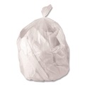 Low-Density Trash Bags | Boardwalk H7450PCKR01 44 Gallon 1.3 mil 37 in. x 50 in. Perforated Roll Low-Density Waste Can Liners - Clear (100/Carton) image number 2