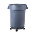 Dollies | Boardwalk 3485200 18.25 in. Diameter 300 lbs. Capacity Refuse Container Utility Dolly - Gray image number 4