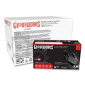 Food Service Disposable & Single Use Gloves | Ammex GPNB48100 5 mil Industrial Powder-Free Nitrile Gloves - X-Large, Black (1000/Carton) image number 3