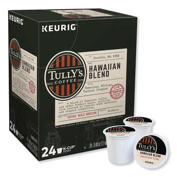  | Tully's Coffee 5000373793 Coffee K-Cups - Hawaiian Blend (24/Box)