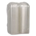 Food Containers & Lids | Pactiv Corp. YCI820500000 SENSATION SmartLock 5.24 in. x 5.25 in. x 2.57 in. Plastic Hinged Lid Container - Clear (375/Carton) image number 1