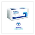 Luncheon Napkins | Boardwalk 4514 12 in. x 12 in. 1-Ply 1/4-Fold Lunch Napkins - White (6/Carton) image number 2