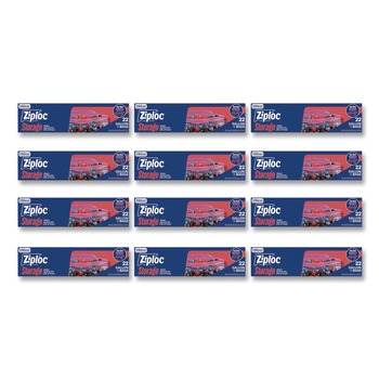 PRODUCTS | Ziploc 383231 9.6 in. x 12.1 in. Double Zipper Storage Bags - Clear (12/Carton)
