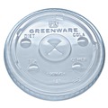Cup Lids | Fabri-Kal 000000000009509112 Greenware X-Slot Cold Drink Lids - Clear (1,000/Carton) image number 0