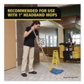 Mop Handles | Rubbermaid Commercial FGH126000000 Invader 60 in. Aluminum Side-Gate Wet-Mop Handle - Gray/Yellow image number 7