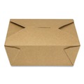 Food Containers & Lids | GEN KS10124 Reclosable 48 oz. Paper Take-Out Box - Kraft (300/Carton) image number 1