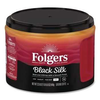  | Folgers 2550030439 22.6 oz. Canister Black Silk Coffee