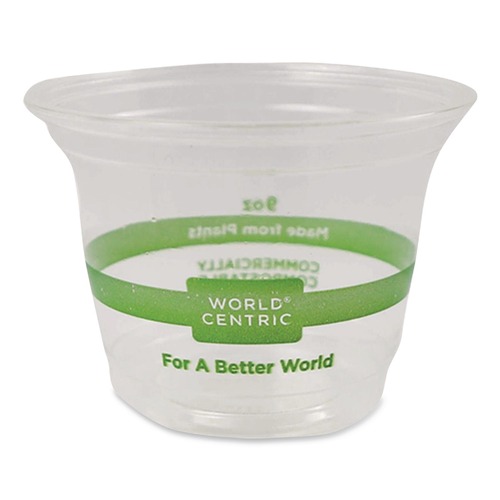 Cups | World Centric CPCS9Q 9 oz PLA Plastic Cold Cups - Clear (1000/Carton) image number 0