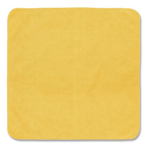 Cleaning Cloths & Wipes | Rubbermaid Commercial 1820580 12 in. x 12 in. Microfiber Cleaning Cloths - Yellow (24/Pack) image number 0