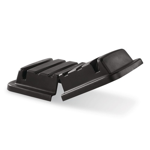 Waste Receptacle Lids | Rubbermaid Commercial FG461500BLA 31 in. x 44.13 in. x 8.5 in. Rectangular Lid for 16 cu-ft. Truck - Black image number 0