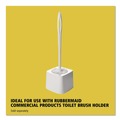 Toilet Brushes | Rubbermaid Commercial FG631000WHT 10 in. Handle Commercial-GradeToilet Bowl Brush - White (24/Carton) image number 5
