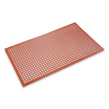 FLOOR MATS | Crown WS CT35TC Safewalk-Light 36 in. x 60 in. Rubber Heavy-Duty Anti-Fatigue Mat - Terra Cotta